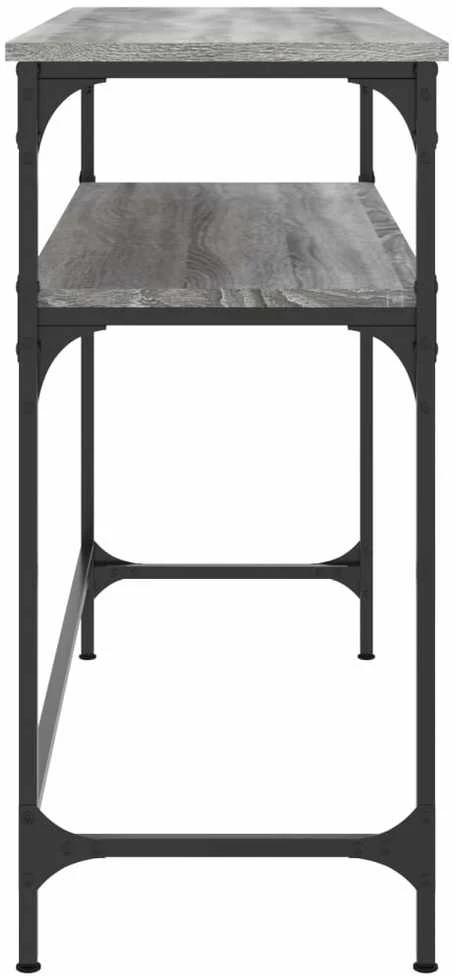 Konsolinis staliukas, pilkas ąžuolo, 100x35,5x75cm, mediena
