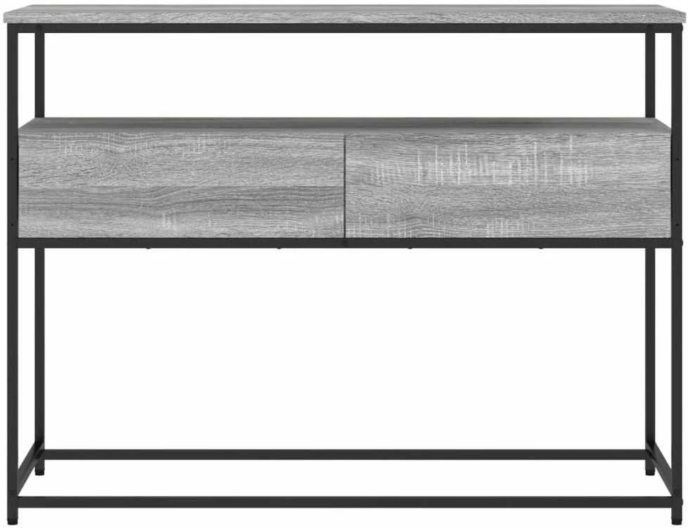 Konsolinis staliukas, pilkas ąžuolo, 100x40x75cm, mediena