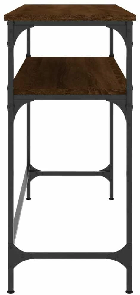 Konsolinis staliukas, rudas ąžuolo, 100x35,5x75cm, mediena