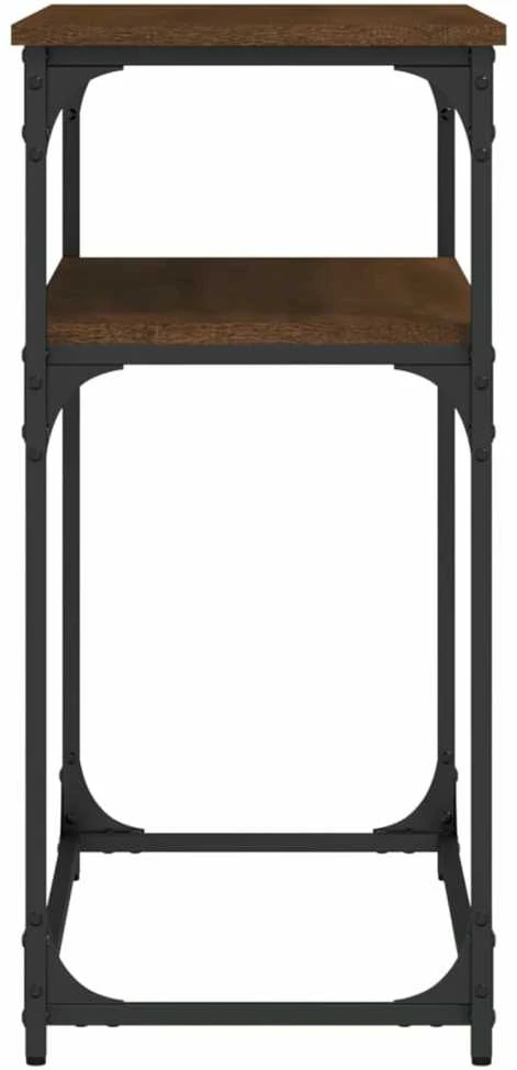 Konsolinis staliukas, rudas ąžuolo, 100x35,5x75cm, mediena