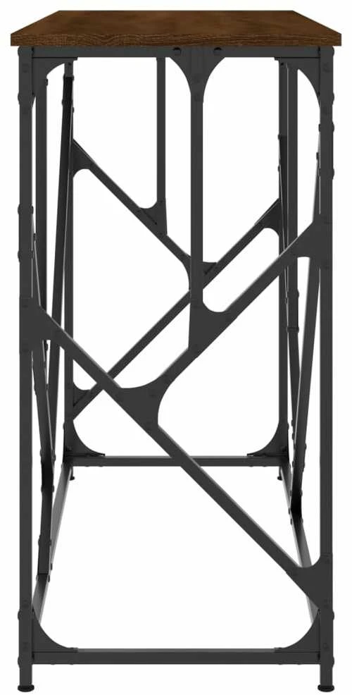 Konsolinis staliukas, rudas ąžuolo, 100x40x80cm, mediena