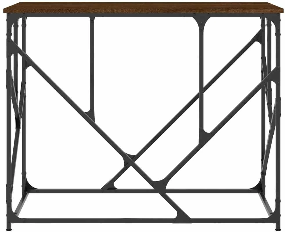 Konsolinis staliukas, rudas ąžuolo, 100x40x80cm, mediena