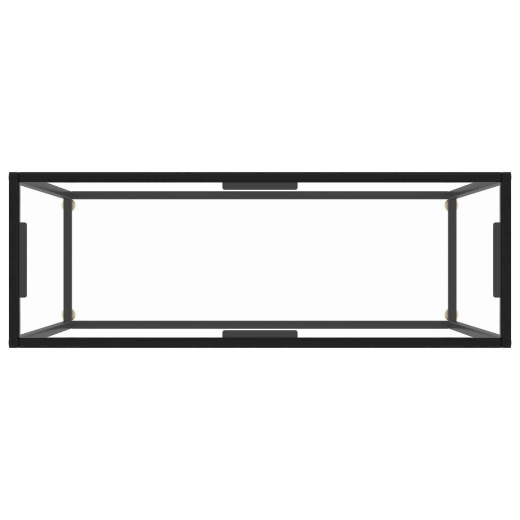 Konsolinis staliukas, skaidrus, 100x35x75cm, grūdintas stiklas