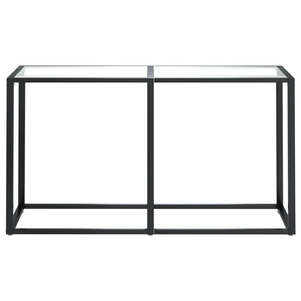 Konsolinis staliukas, skaidrus, 140x35x75,5cm, stiklas