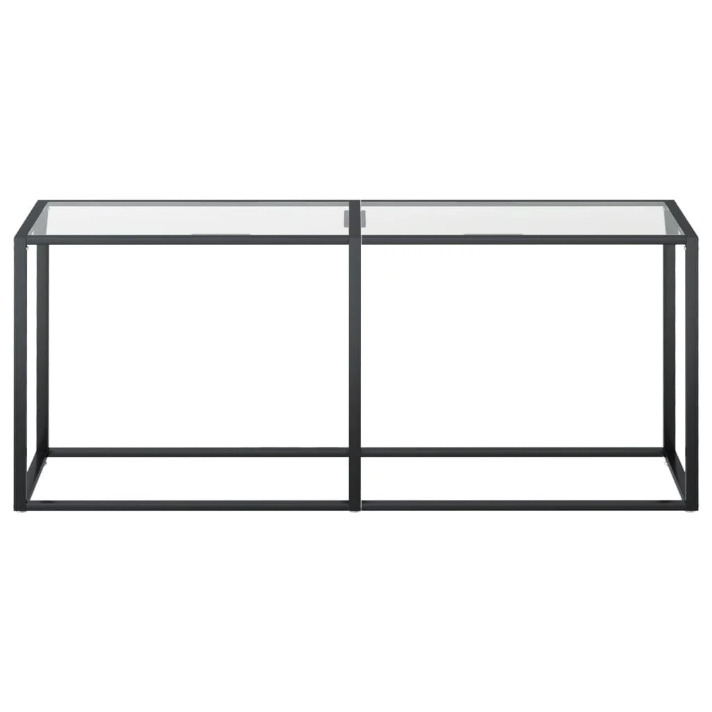 Konsolinis staliukas, skaidrus, 180x35x75,5cm, stiklas