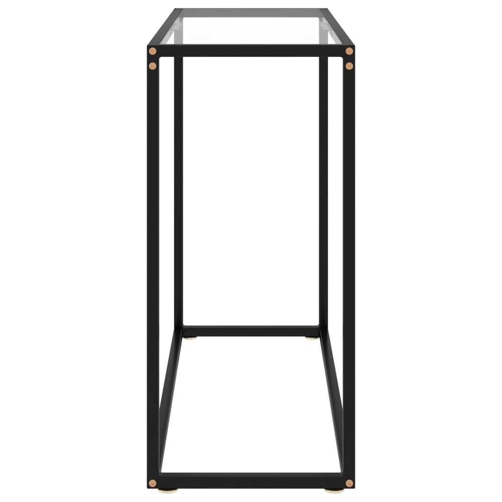Konsolinis staliukas, skaidrus, 80x35x75cm, grūdintas stiklas