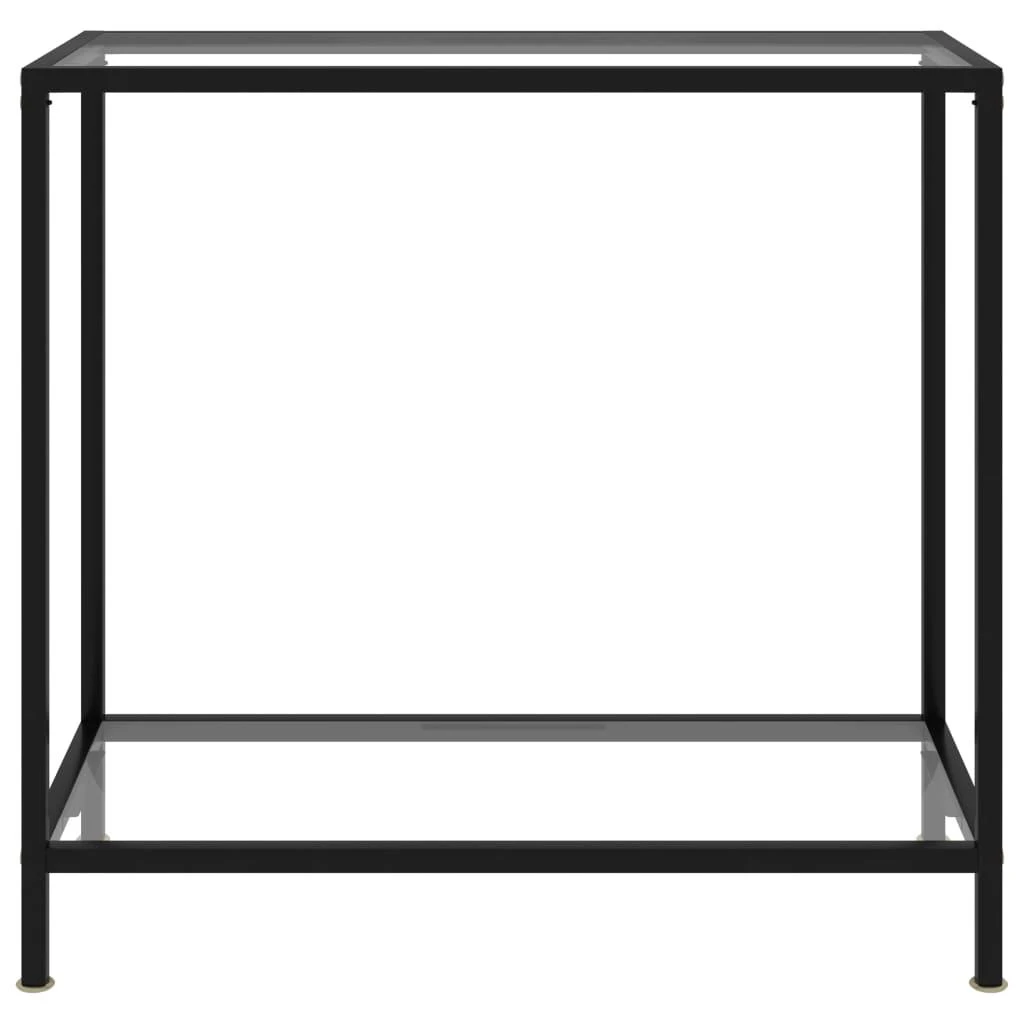 Konsolinis staliukas, skaidrus, 80x35x75cm, grūdintas stiklas