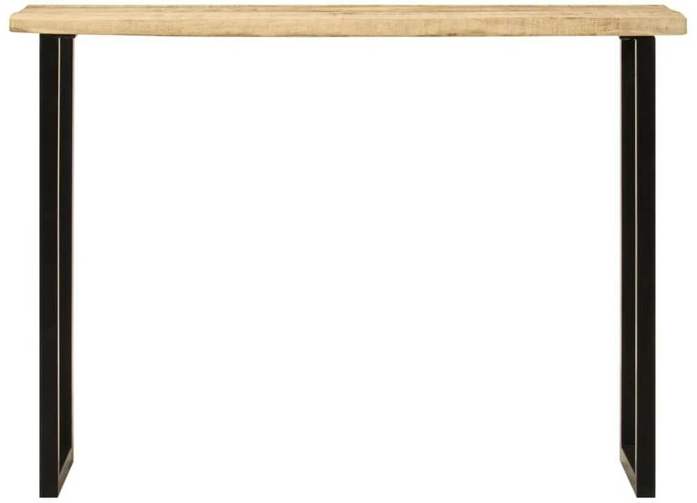 Konsolinis staliukas su gyvu kraštu, 105x33x76cm, mango mediena