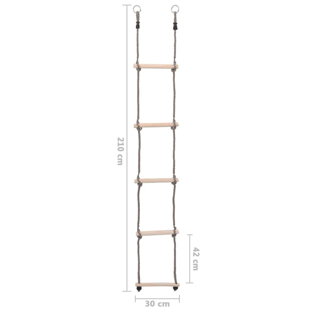 Kopėčios, 210cm, pušies medienos masyvas, 5 laipteliai