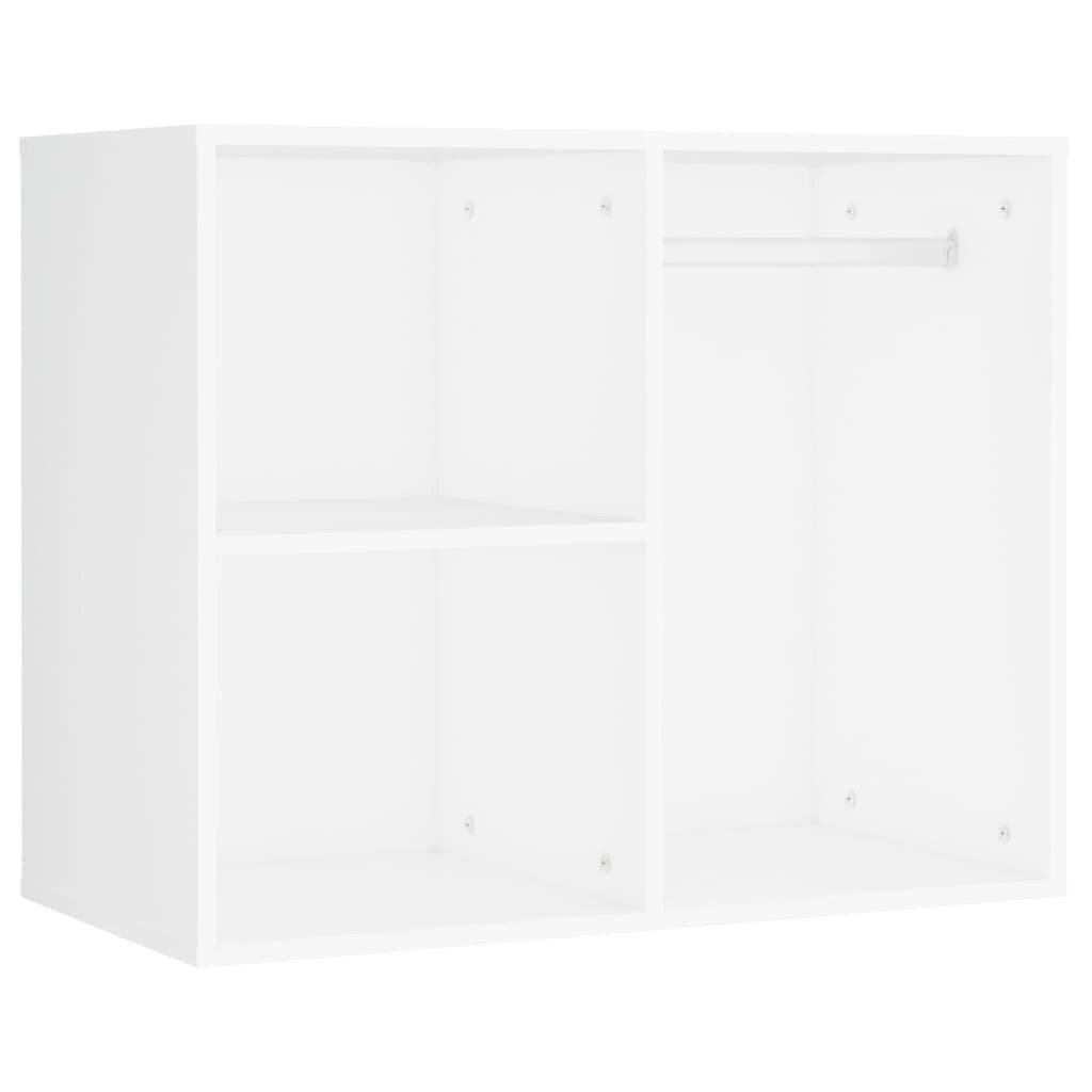 Kosmetinio staliuko komplektas su LED, baltas, apdirbta mediena