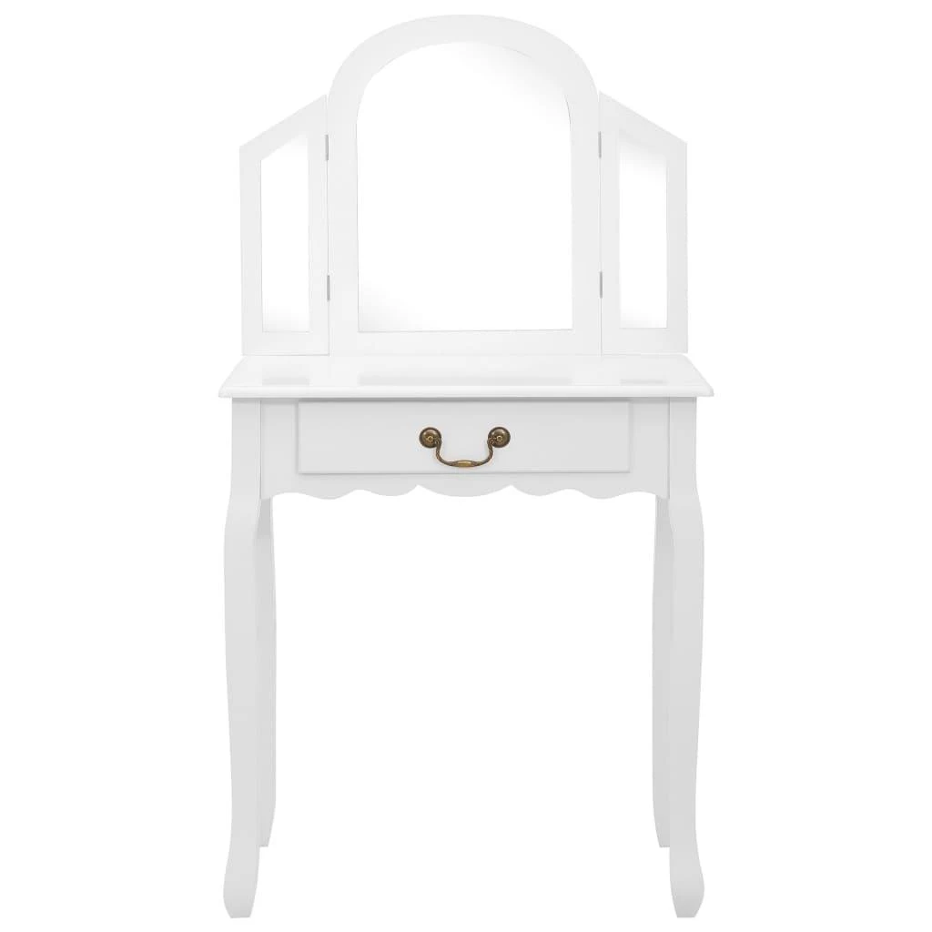 Kosmetinis staliukas, baltas, 65x36x128cm, paulovnija ir MDF
