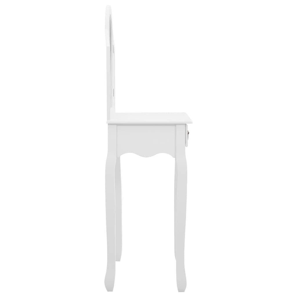 Kosmetinis staliukas, baltas, 65x36x128cm, paulovnija ir MDF