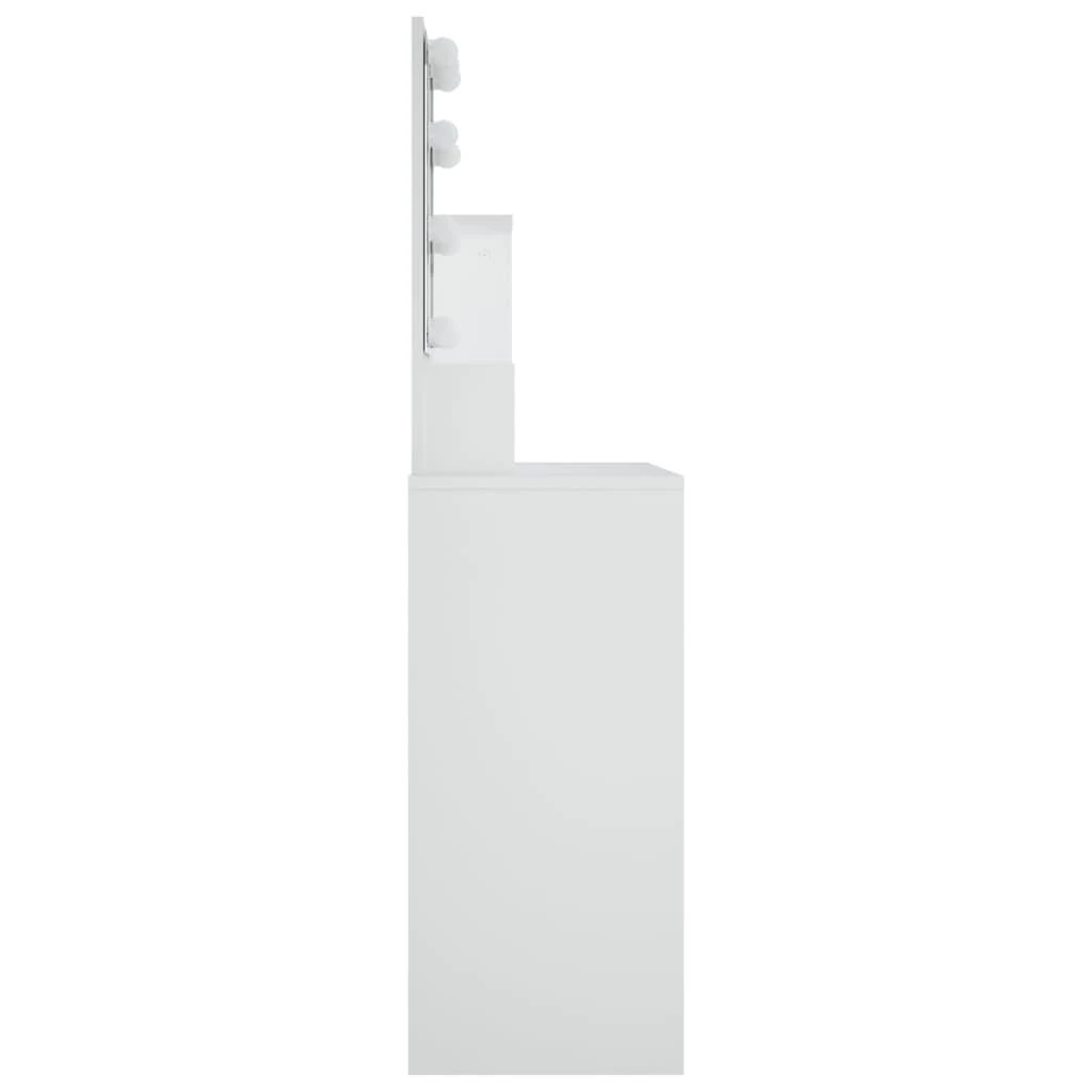 Kosmetinis staliukas su LED apšvietimu, baltas, 86,5x35x136cm