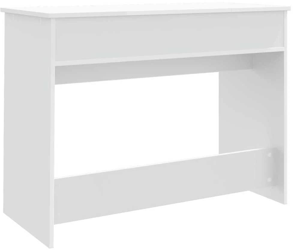Kosmetinis staliukas su veidrodžiu, baltas, 100x45x76cm