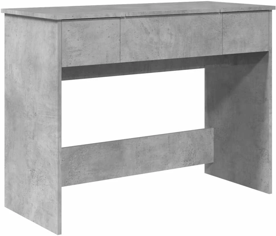 Kosmetinis staliukas su veidrodžiu, betono, 100x45x76cm