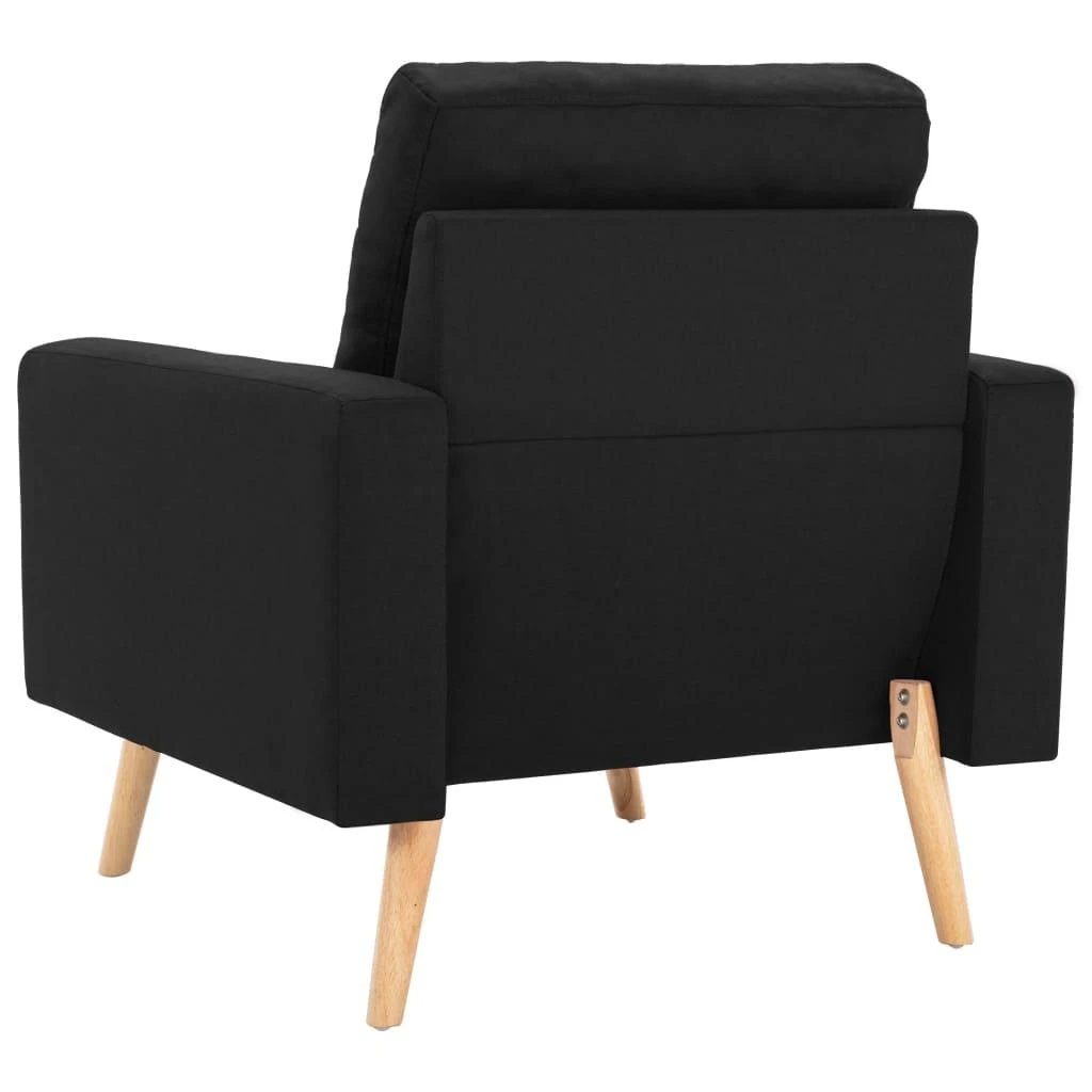 Fotelis Krėslas, juodos spalvos, audinys