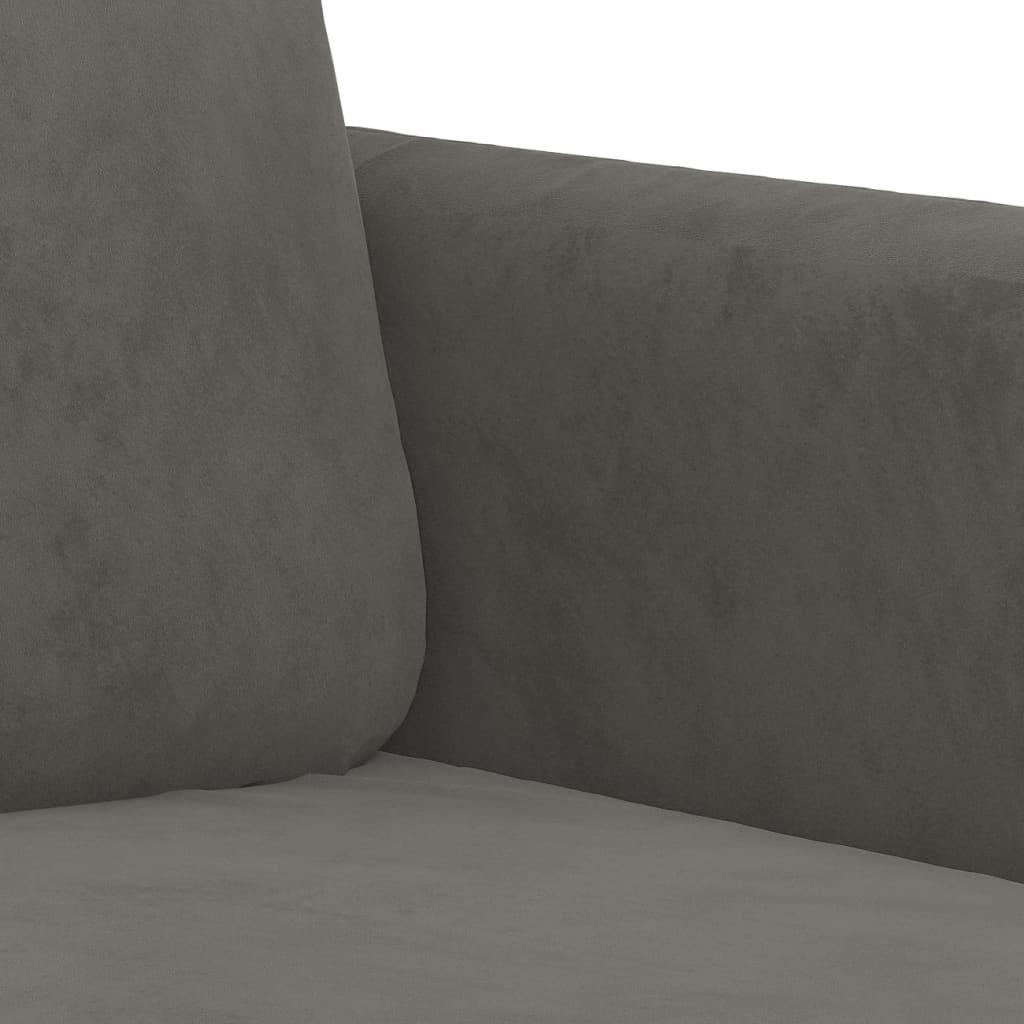 Sofa Krėslas, tamsiai pilkos spalvos, 60cm, aksomas