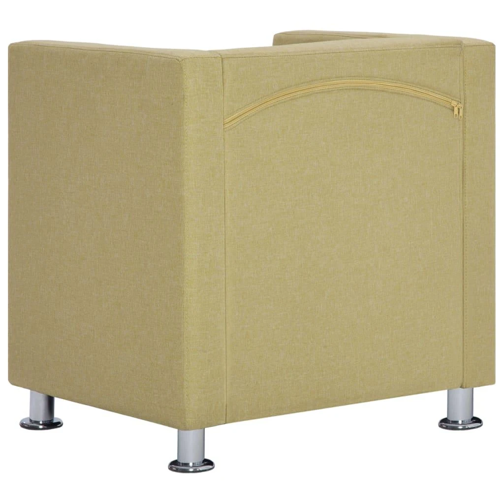 Fotelis Krėslas, žalios spalvos, audinys