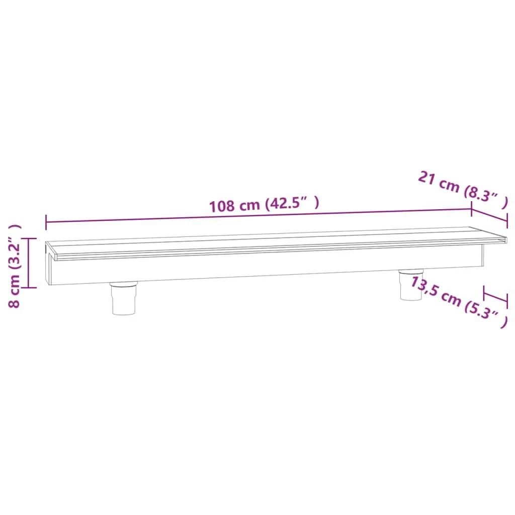 Krioklys su įvairių spalvų LED lemputėmis, 108cm, akrilas