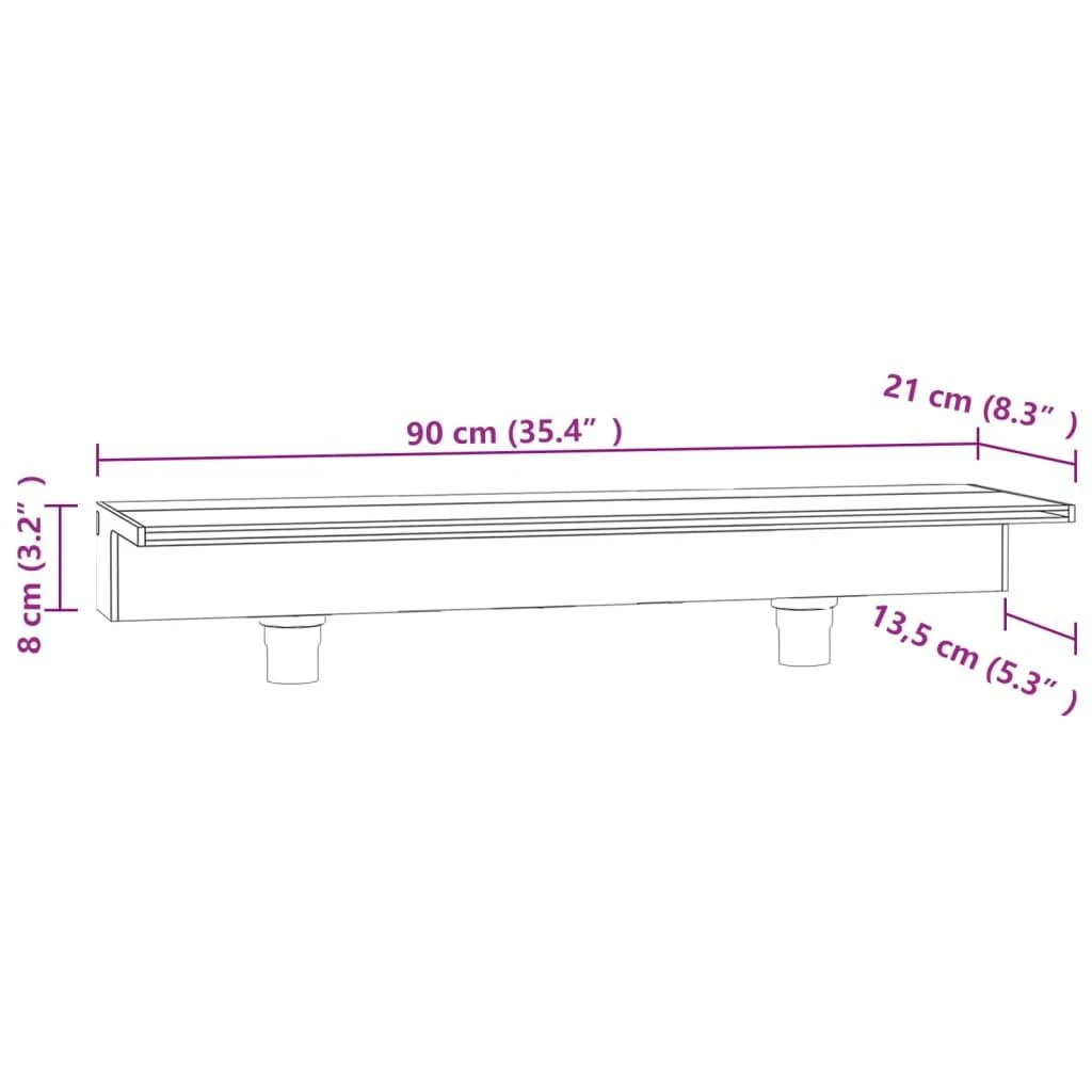 Krioklys su įvairių spalvų LED lemputėmis, 90cm, akrilas