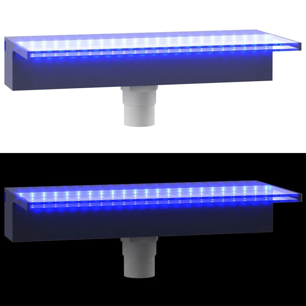 Krioklys su įvairių spalvų LED lemputėmis, 45cm, akrilas