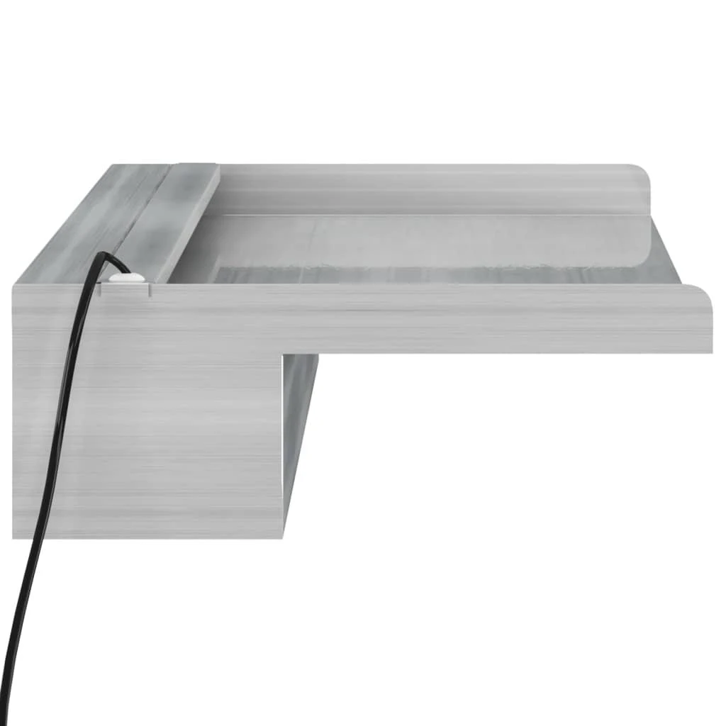 Krioklys su įvairių spalvų LED lemputėmis, 60cm, plienas