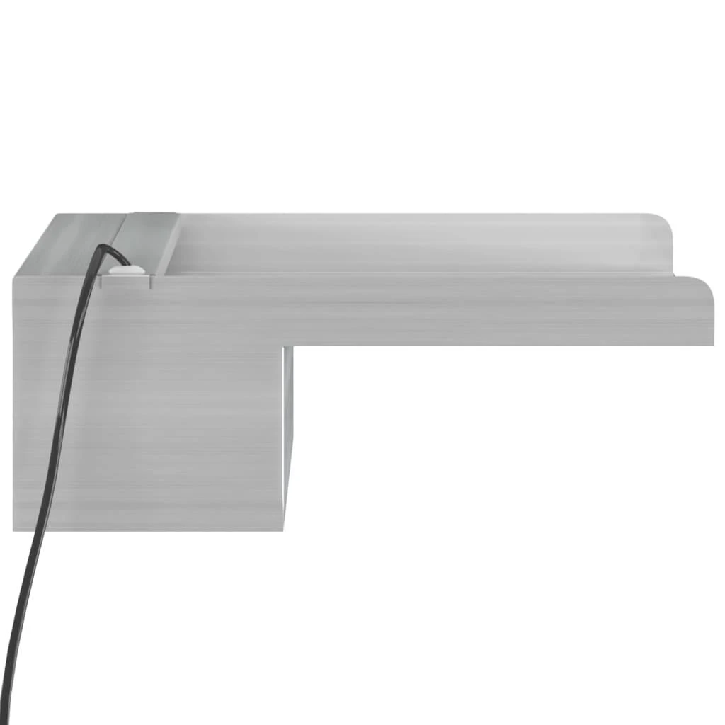 Krioklys su įvairių spalvų LED lemputėmis, 30cm, plienas