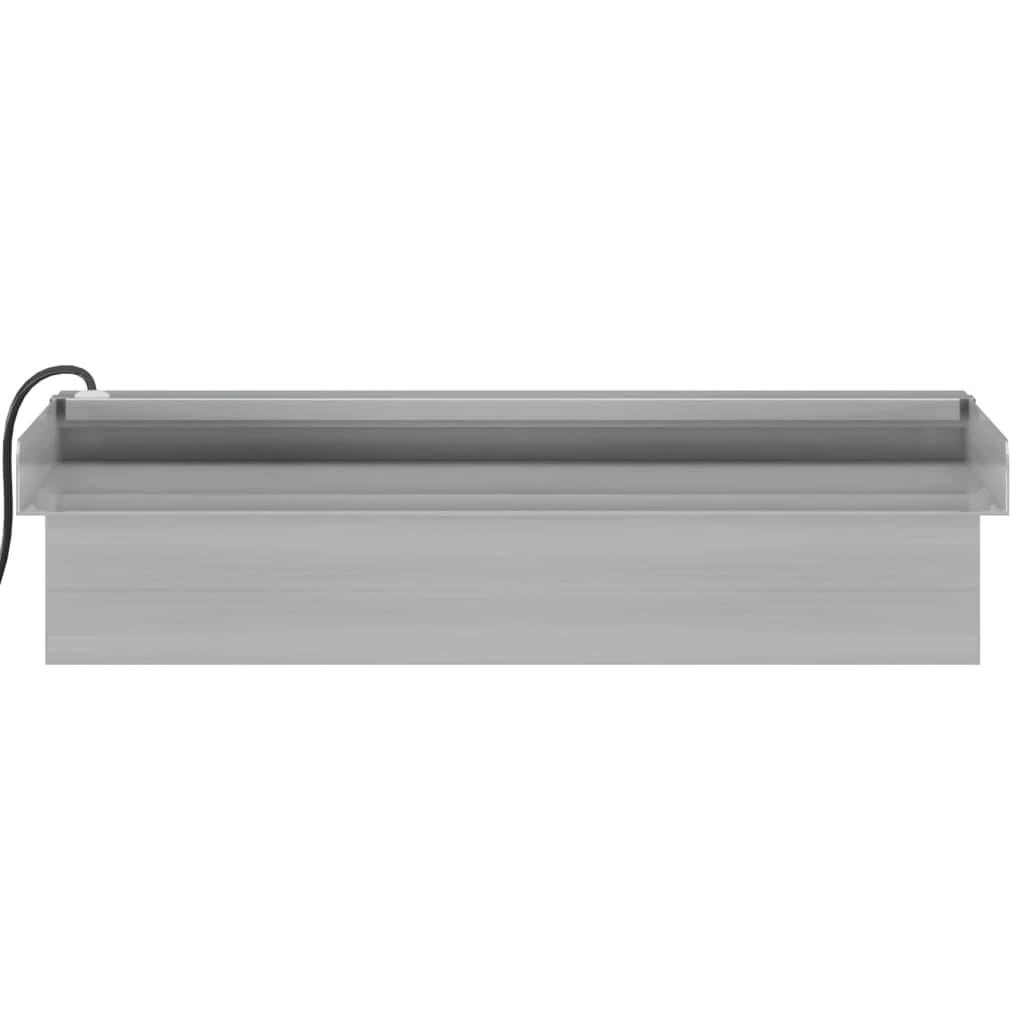 Krioklys su įvairių spalvų LED lemputėmis, 30cm, plienas