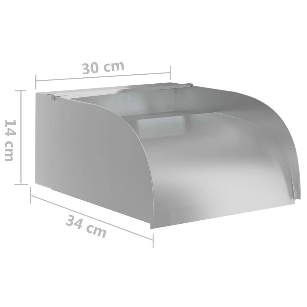 Krioklys su LED lemputėmis, 30x34x14cm, nerūdijantis plienas