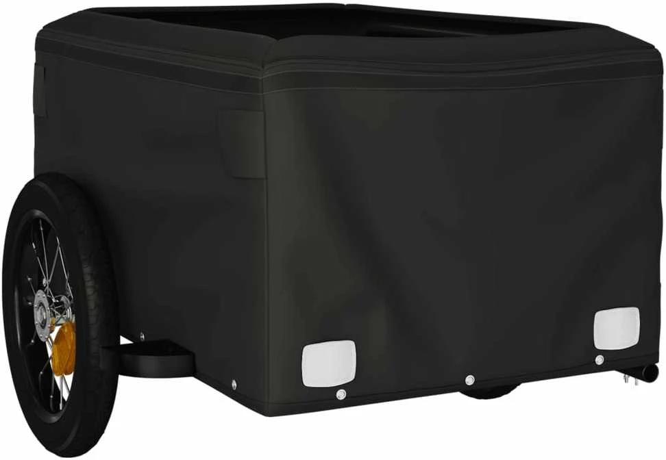 Dviračio priekaba, juodos ir pilkos spalvos, 30kg, geležis