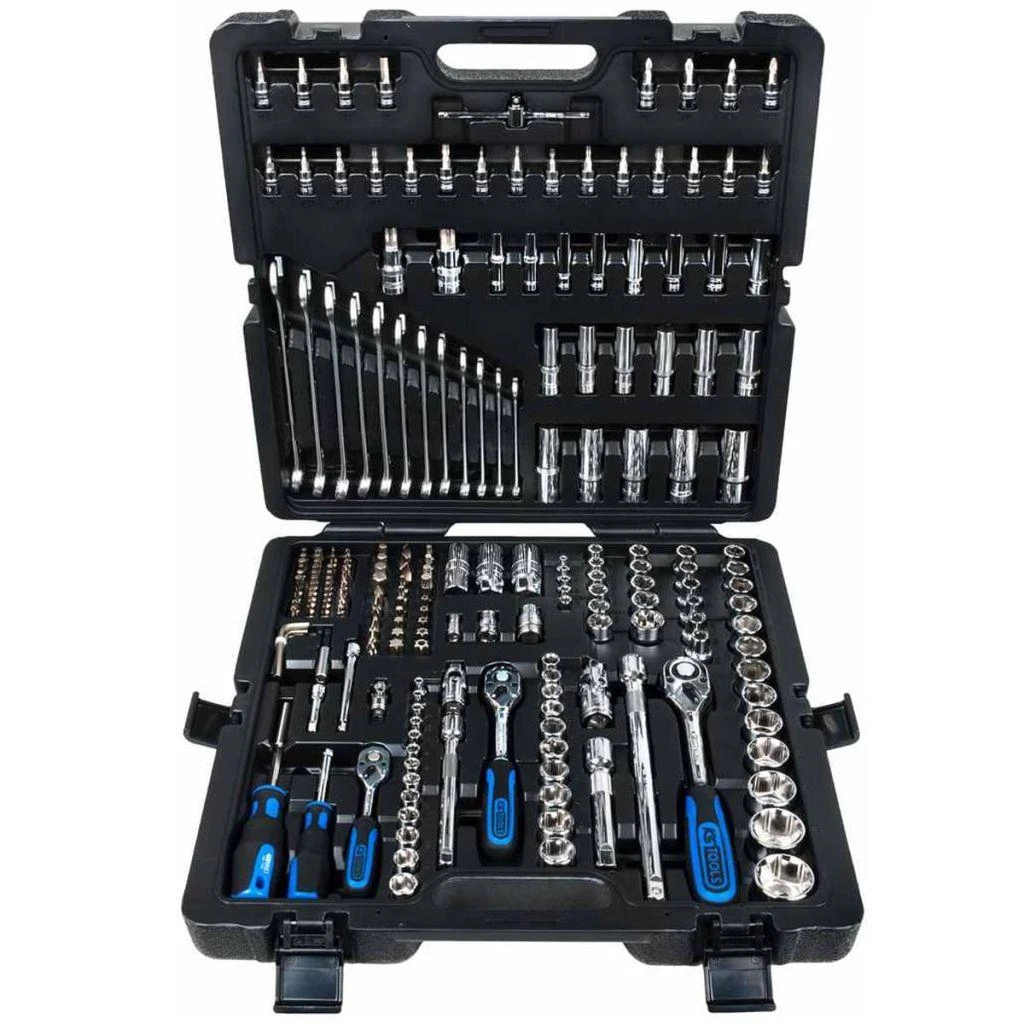 KS Tools, CHROMEplus, 216 d., reketo veržl., galvučių ir antg. kompl.