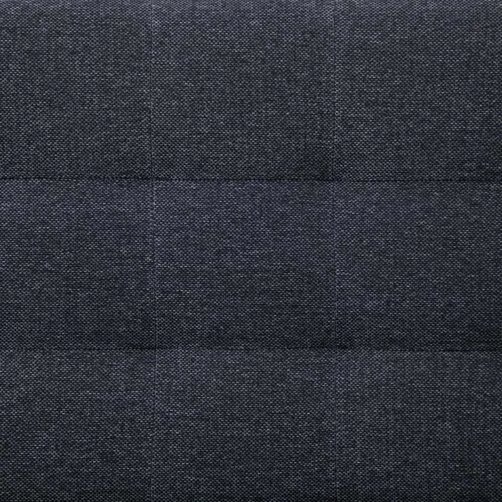 L formos sofa-lova, tamsiai pilkos spalvos, poliesteris