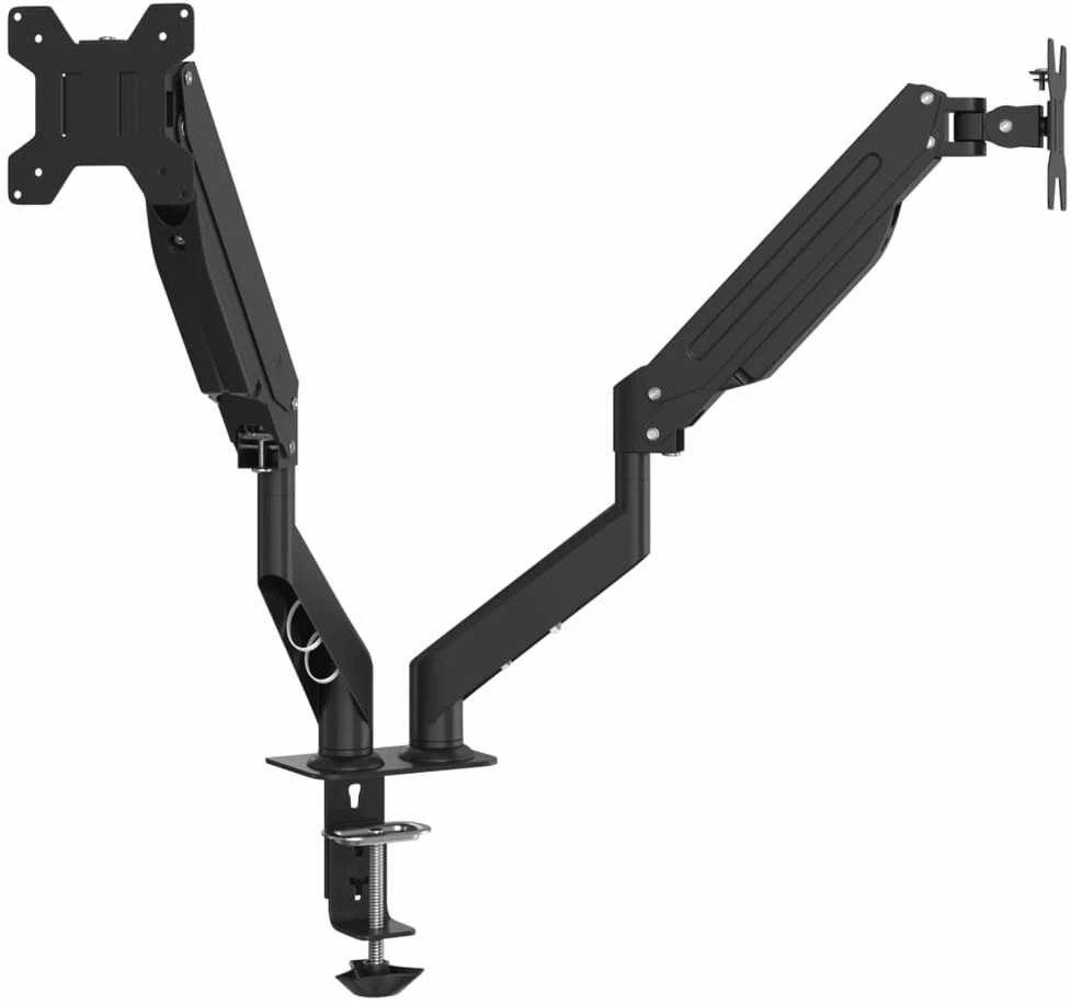 Laikiklis Dviguba monitoriaus rankena max 27 colių ekranui 75/100mm, 20kg