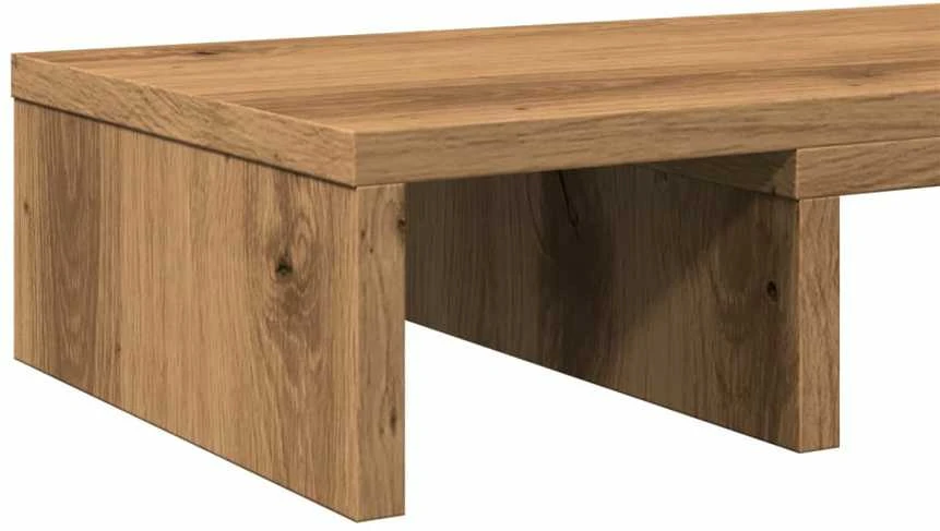 Laikiklis Monitoriaus stovas, artisano ąžuolo, 60x24x10,5cm, mediena