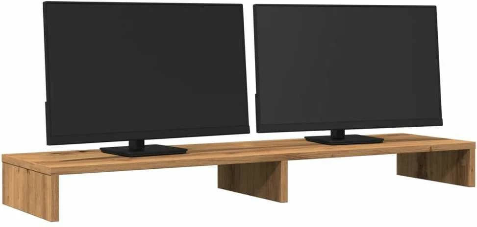 Laikiklis Monitoriaus stovas, artisano ąžuolo, 100x27x10cm, mediena