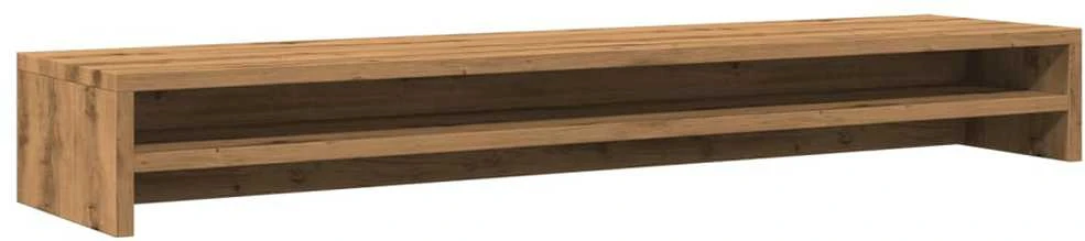 Laikiklis Monitoriaus stovas, ąžuolo spalvos, 100x24x13 cm, inžinerinė mediena