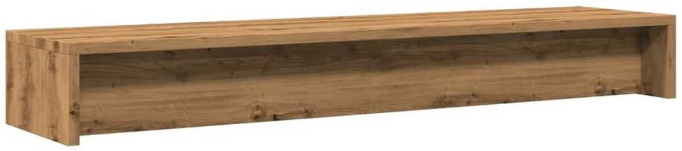 Laikiklis Monitoriaus stovas, ąžuolo spalvos, 100x24x13 cm, inžinerinė mediena