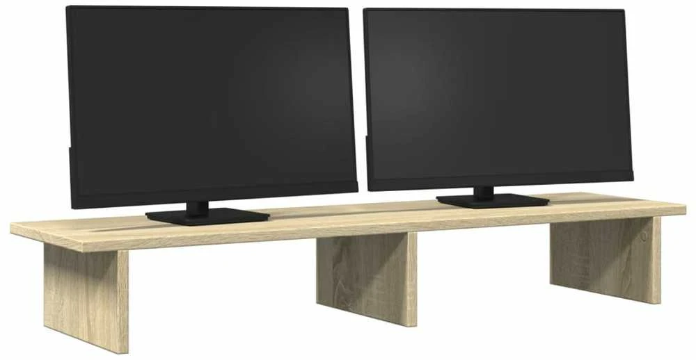 Laikiklis Monitoriaus stovas, ąžuolo, 100x27x15cm, apdirbta mediena