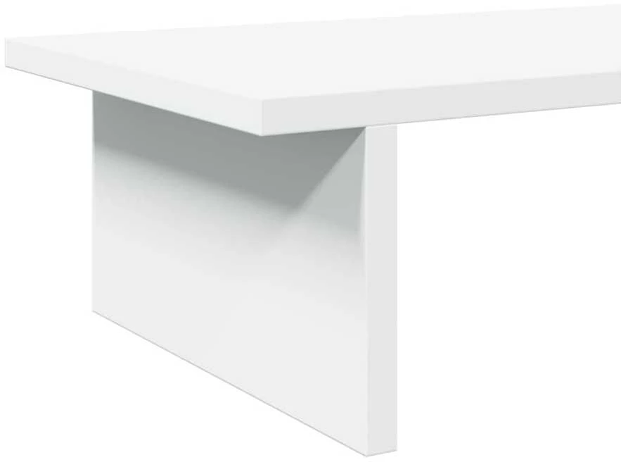 Laikiklis Monitoriaus stovas, baltas, 100x27x15cm, apdirbta mediena