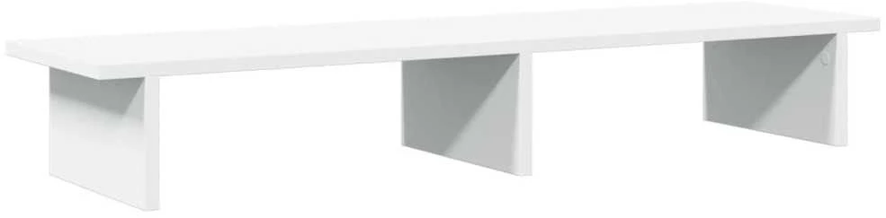 Laikiklis Monitoriaus stovas, baltas, 100x27x15cm, apdirbta mediena