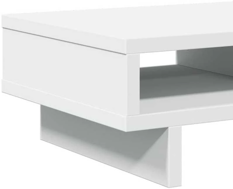 Laikiklis Monitoriaus stovas, baltas, 50x27x15cm, apdirbta mediena