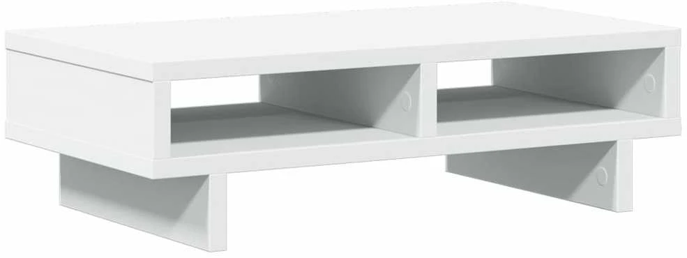 Laikiklis Monitoriaus stovas, baltas, 50x27x15cm, apdirbta mediena