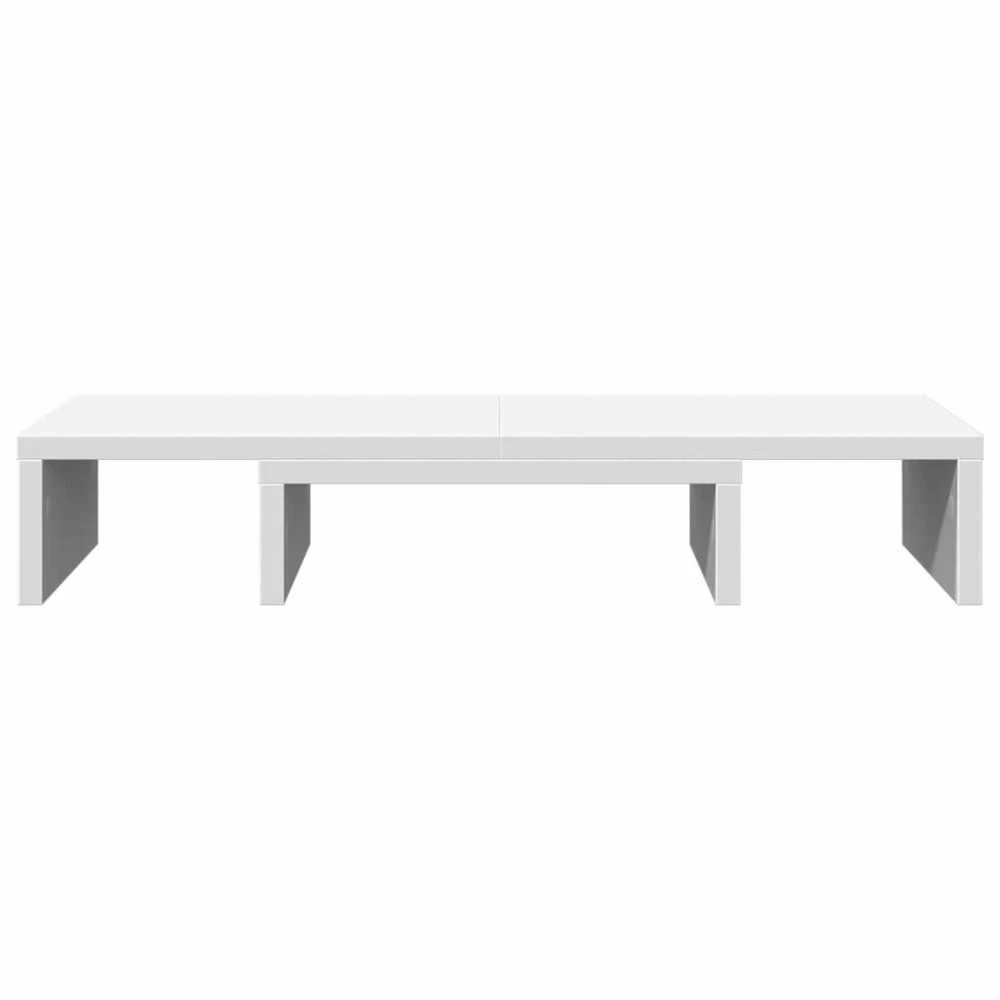 Laikiklis Monitoriaus stovas, baltas, 60x24x10,5cm, apdirbta mediena