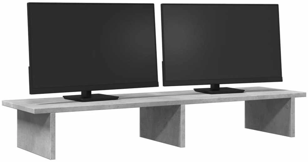 Laikiklis Monitoriaus stovas, betono, 100x27x15cm, apdirbta mediena