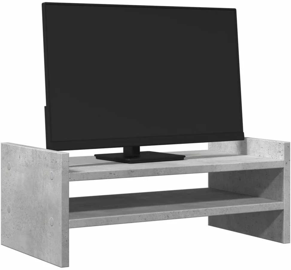 Laikiklis Monitoriaus stovas, betono, 50x27x20cm, apdirbta mediena