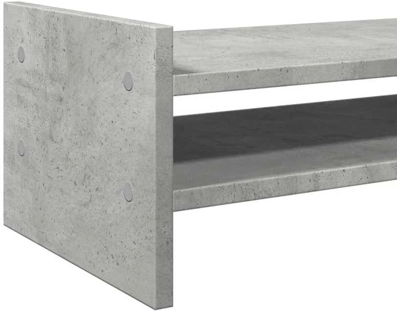 Laikiklis Monitoriaus stovas, betono, 50x27x20cm, apdirbta mediena