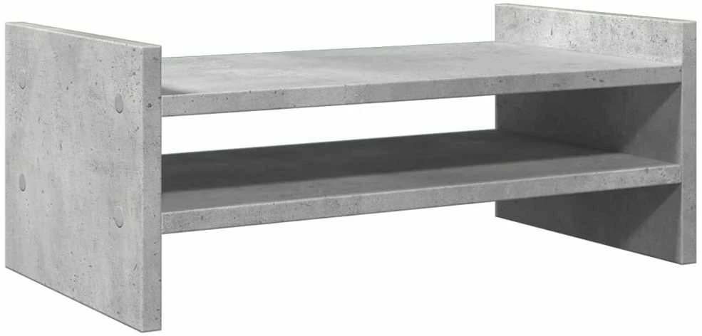 Laikiklis Monitoriaus stovas, betono, 50x27x20cm, apdirbta mediena
