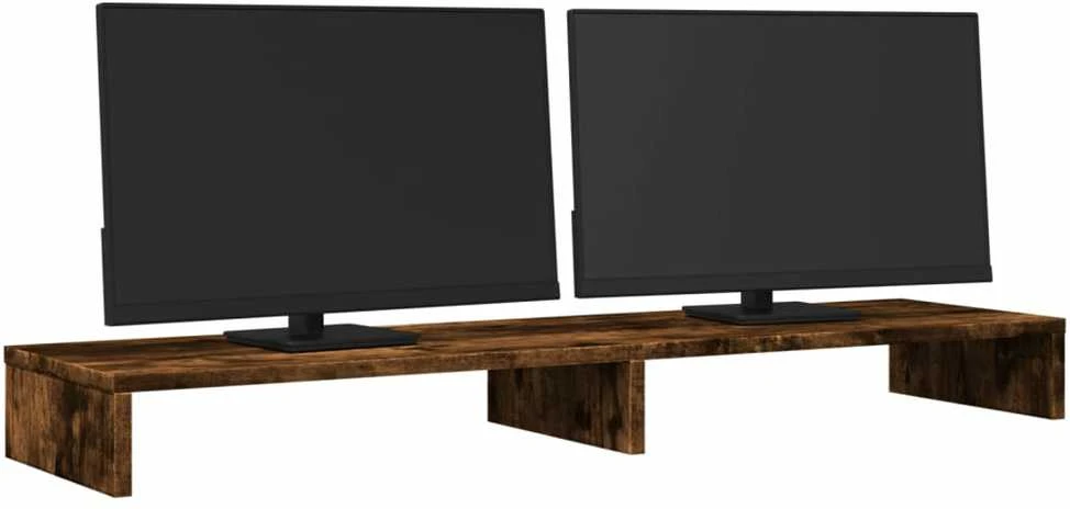 Laikiklis Monitoriaus stovas, dūminio ąžuolo, 100x27x10cm, mediena