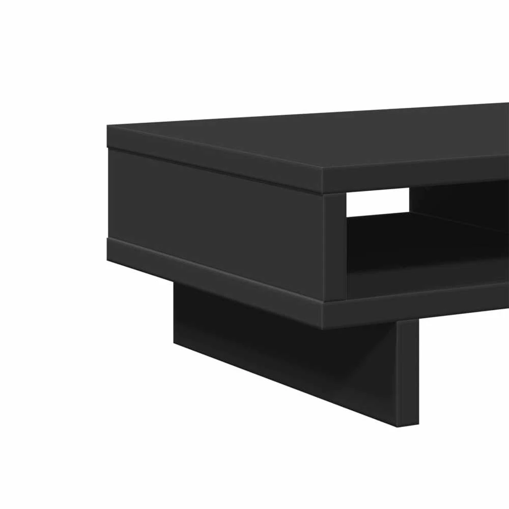 Laikiklis Monitoriaus stovas, juodas, 50x27x15cm, apdirbta mediena