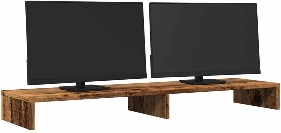 Laikiklis Monitoriaus stovas, medienos, 100x27x10cm, apdirbta mediena
